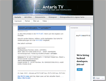 Tablet Screenshot of antaristv.wordpress.com