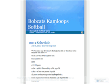 Tablet Screenshot of bobcatsbaseball.wordpress.com