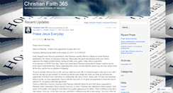 Desktop Screenshot of christianfaith365.wordpress.com