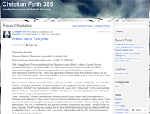 Tablet Screenshot of christianfaith365.wordpress.com