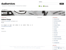 Tablet Screenshot of duallservices.wordpress.com