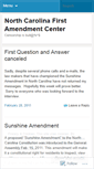 Mobile Screenshot of ncfirstamendment.wordpress.com