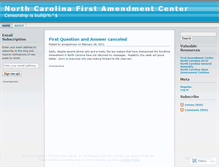 Tablet Screenshot of ncfirstamendment.wordpress.com