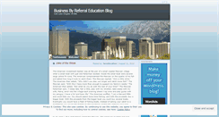 Desktop Screenshot of bnieducation.wordpress.com