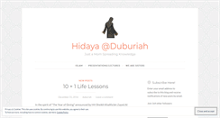 Desktop Screenshot of hidayasisters.wordpress.com