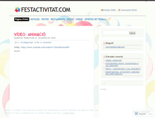 Tablet Screenshot of festactivitat.wordpress.com