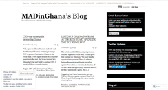 Desktop Screenshot of madinghana.wordpress.com