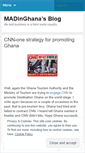 Mobile Screenshot of madinghana.wordpress.com