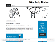 Tablet Screenshot of niceladydoctor.wordpress.com
