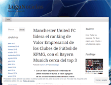 Tablet Screenshot of lugonoticias.wordpress.com