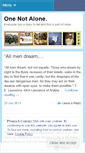 Mobile Screenshot of onenotalone.wordpress.com