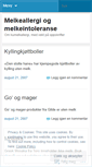 Mobile Screenshot of melkeallergi.wordpress.com
