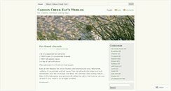 Desktop Screenshot of cahooncreekeats.wordpress.com