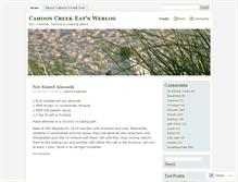 Tablet Screenshot of cahooncreekeats.wordpress.com