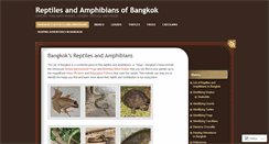 Desktop Screenshot of bangkokherps.wordpress.com