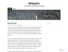 Tablet Screenshot of mollypixie.wordpress.com