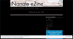 Desktop Screenshot of inarratezine.wordpress.com