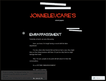 Tablet Screenshot of joneleucare.wordpress.com