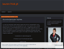 Tablet Screenshot of laurenfrickpt.wordpress.com