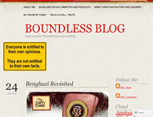 Tablet Screenshot of boundlessblog.wordpress.com