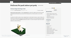 Desktop Screenshot of petparkindoorpetpotty.wordpress.com