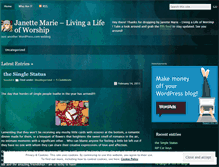 Tablet Screenshot of janettemarie.wordpress.com