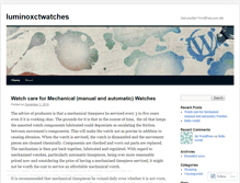Tablet Screenshot of luminoxctwatches.wordpress.com