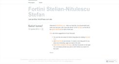 Desktop Screenshot of fortininitulescu.wordpress.com