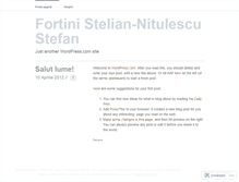 Tablet Screenshot of fortininitulescu.wordpress.com