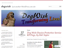 Tablet Screenshot of dogwish.wordpress.com