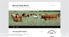 Desktop Screenshot of morrowfamilyranch.wordpress.com