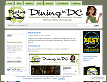 Tablet Screenshot of diningindc.wordpress.com