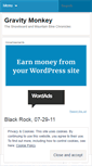 Mobile Screenshot of gravitymonkey.wordpress.com