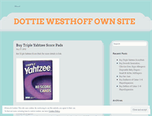 Tablet Screenshot of dottiewesthoffownsite.wordpress.com