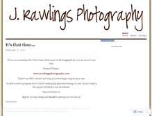 Tablet Screenshot of jrawlingsphotography.wordpress.com