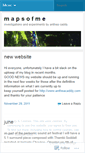 Mobile Screenshot of mapsofme.wordpress.com