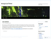 Tablet Screenshot of mapsofme.wordpress.com