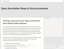Tablet Screenshot of openannotation.wordpress.com