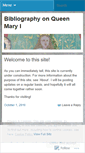 Mobile Screenshot of marytudor.wordpress.com