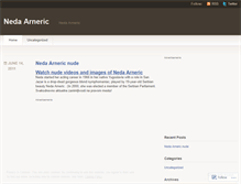 Tablet Screenshot of nedaarneric.wordpress.com