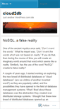 Mobile Screenshot of cloud2db.wordpress.com