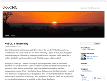 Tablet Screenshot of cloud2db.wordpress.com