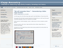 Tablet Screenshot of cappancestry.wordpress.com