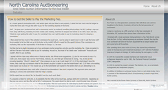 Desktop Screenshot of ncauctioneer.wordpress.com