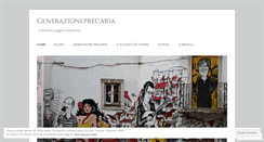 Desktop Screenshot of generazioneprecaria.wordpress.com