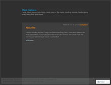 Tablet Screenshot of markgalliano.wordpress.com