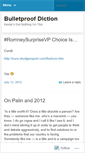 Mobile Screenshot of bulletproofdiction.wordpress.com