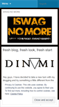 Mobile Screenshot of iswagnomore.wordpress.com