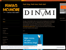 Tablet Screenshot of iswagnomore.wordpress.com