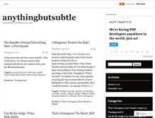 Tablet Screenshot of anythingbutsubtle.wordpress.com